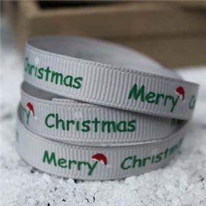 Go Grosgrain - Merry Christmas Hat Silver/Green